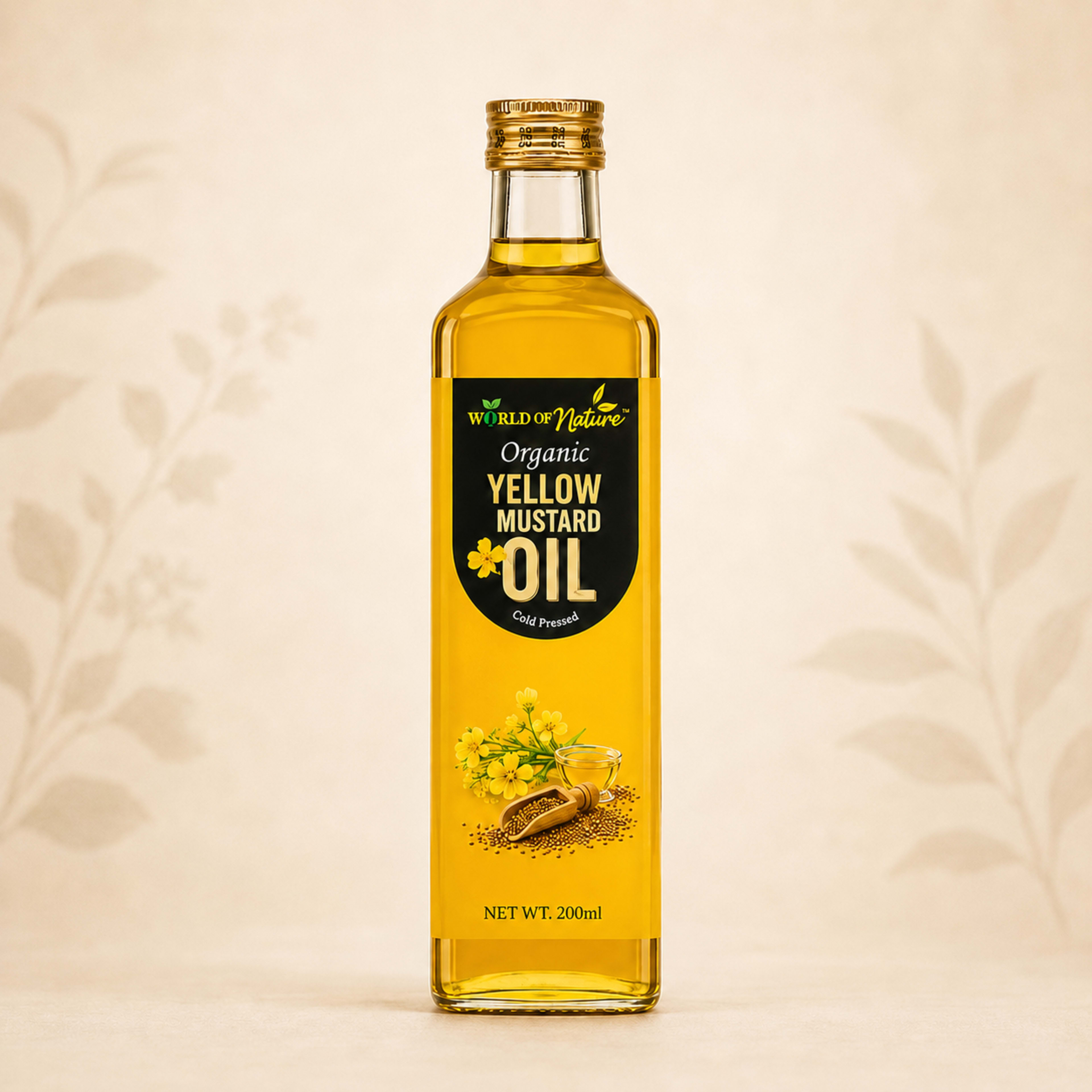 Huile de Moutarde Jaune Bio
