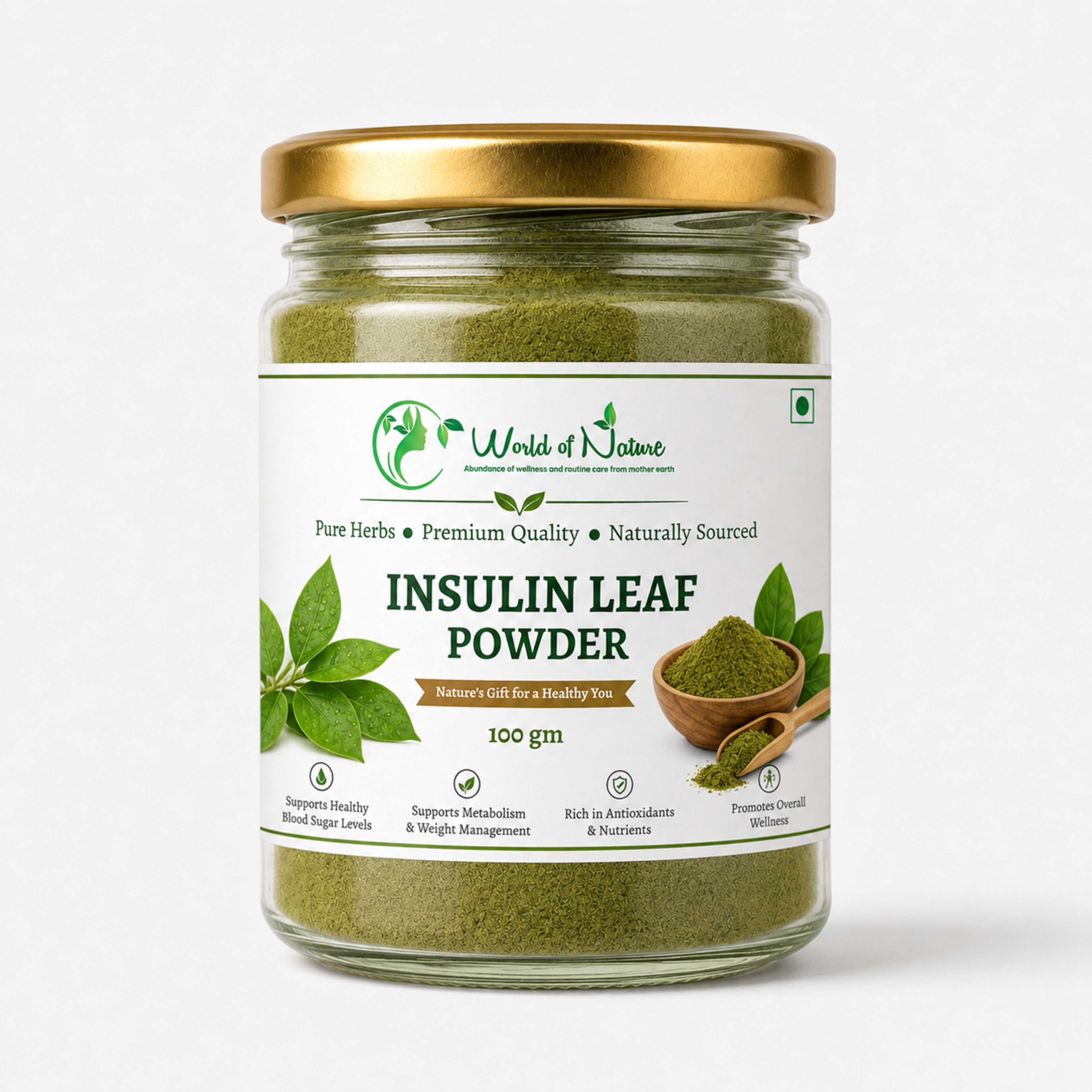 Insulin Plant Leaf Powder (Costus igneus)