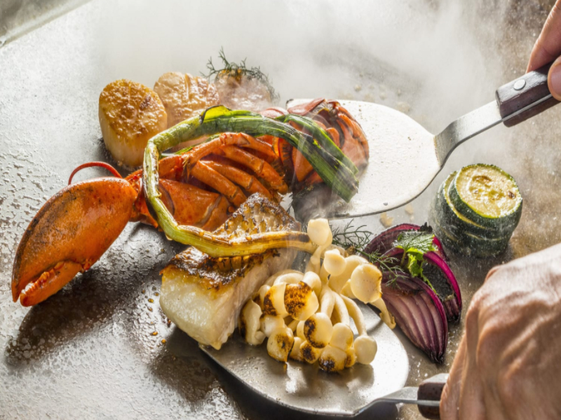 シーフード鉄板焼き