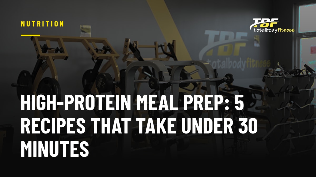 High-Protein Meal Prep: 5 Recipes That Take Under 30 Minutes