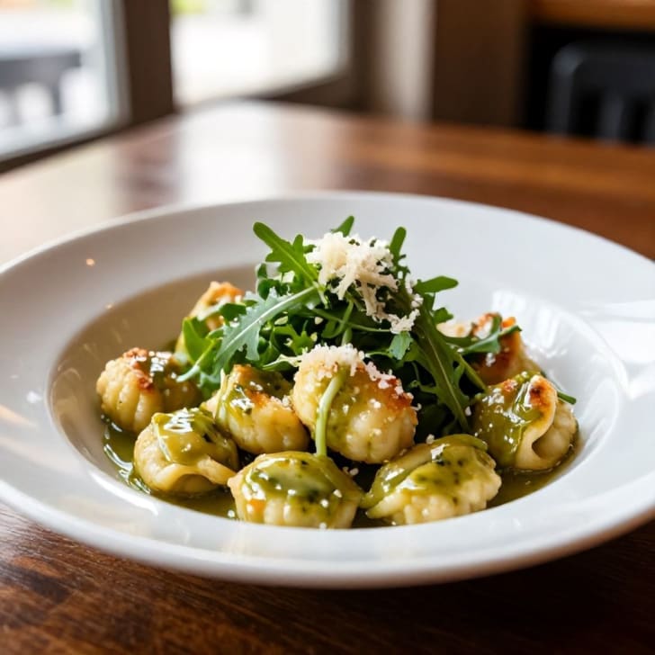 Salbeibutter-Gnocchi mit Rucola