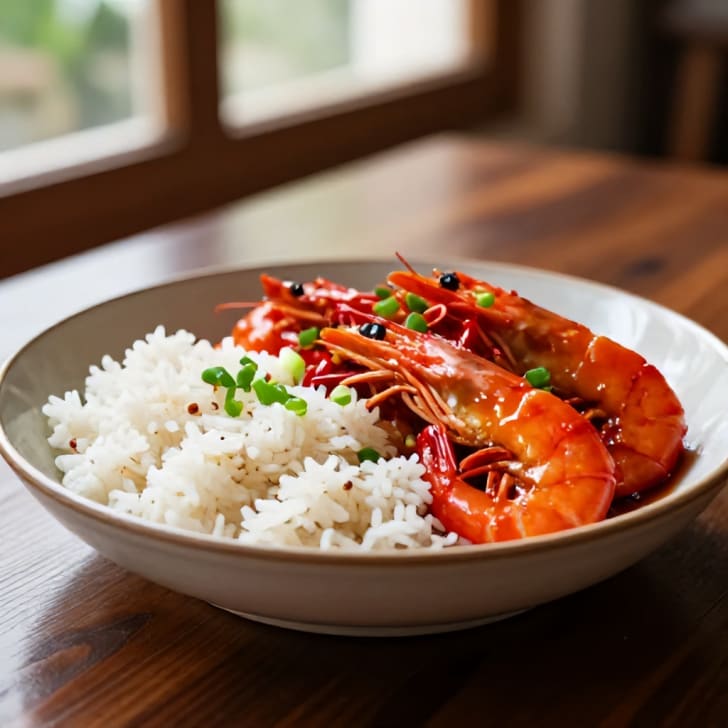 Sweet-Chili-Garnelen mit Kokos-Basmati