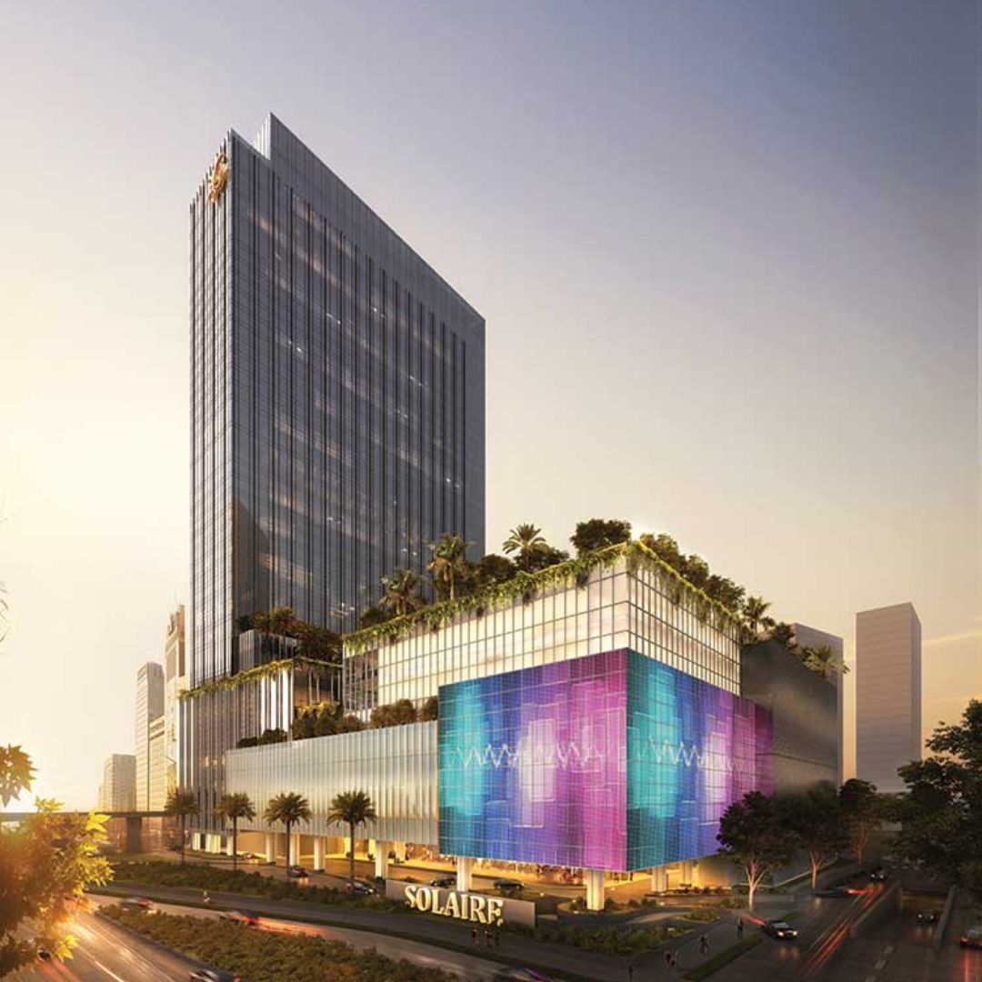 child and father swimming in the pool