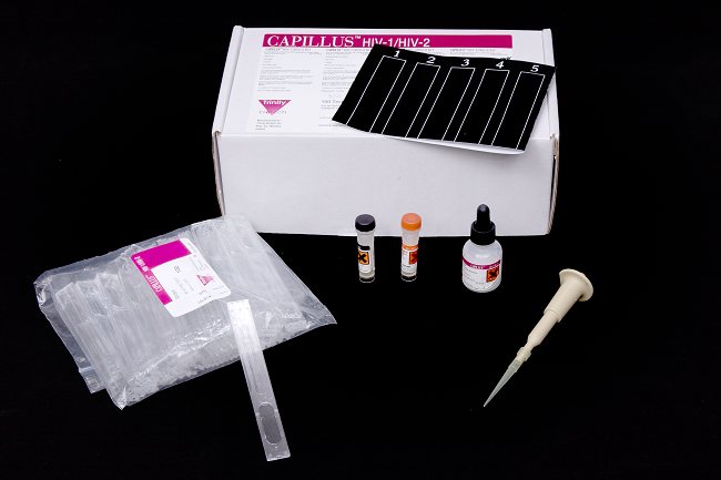 Rapid Test HIV. Sumber: J Gathany, C Tryon, S Howard, PHIL CDC, 2004.