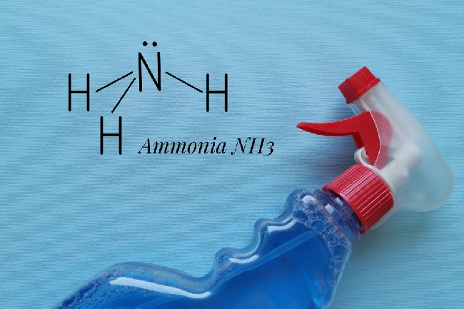 Structural,Chemical,Formula,Of,Ammonia,Molecule,With,Ammonia,Glass,Cleaner