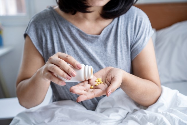Taking an overdose of antihistamines
