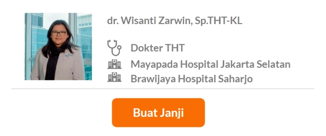 Dokter Spesialis THT Terbaik di Jakarta Selatan - Alodokter