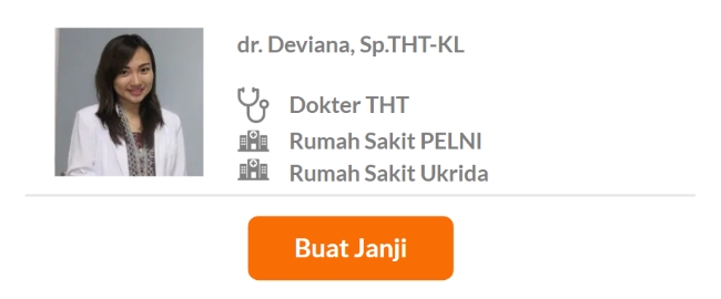 Dokter Spesialis THT Terbaik di Jakarta Barat - Alodokter