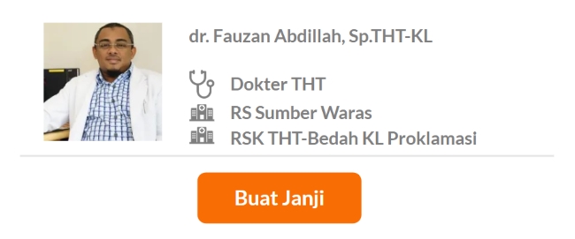Dokter Spesialis THT Terbaik di Jakarta Barat - Alodokter