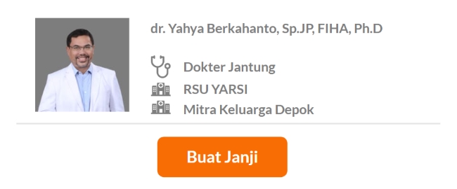 Dokter Spesialis Jantung dan Pembuluh Darah Terbaik di Jakarta Pusat - Alodokter