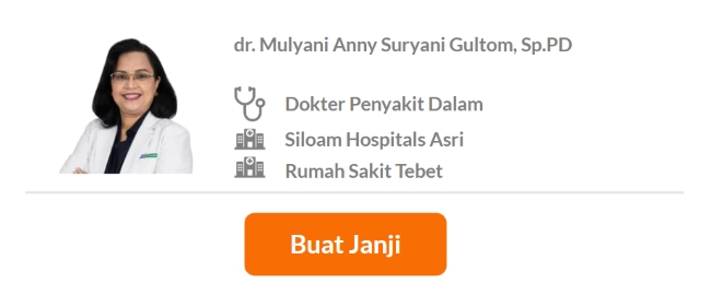 Dokter Spesialis Penyakit Dalam Terbaik di Jakarta Selatan - Alodokter