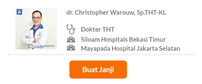 Dokter Spesialis THT Terbaik di Bekasi - Alodokter