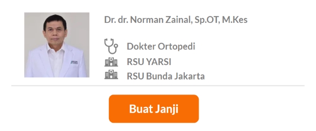 Dokter Spesialis Ortopedi dan Traumatologi Terbaik di Jakarta Pusat - Alodokter