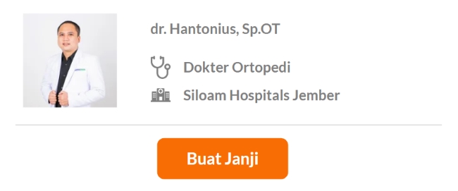 Dokter Spesialis Ortopedi dan Traumatologi Terbaik di Jakarta Pusat - Alodokter