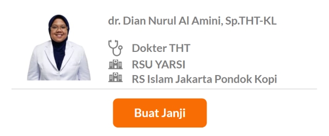 Dokter Spesialis THT Terbaik di Jakarta Pusat - Alodokter