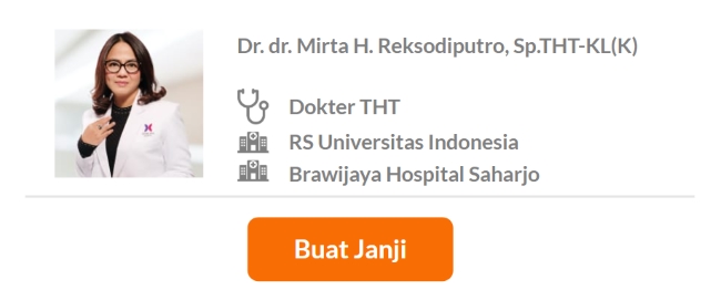 Dokter Spesialis THT Terbaik di Depok - Alodokter