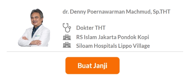 Dokter Spesialis THT Terbaik di Jakarta Timur - Alodokter