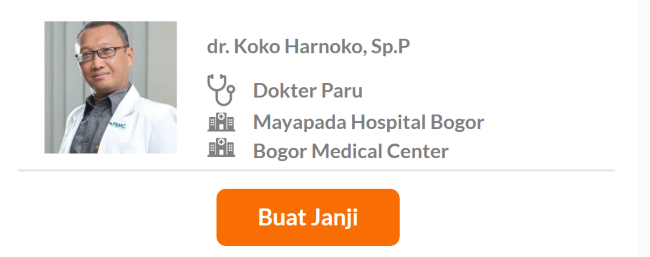 Dokter Spesialis Paru Terbaik di Bogor - Alodokter