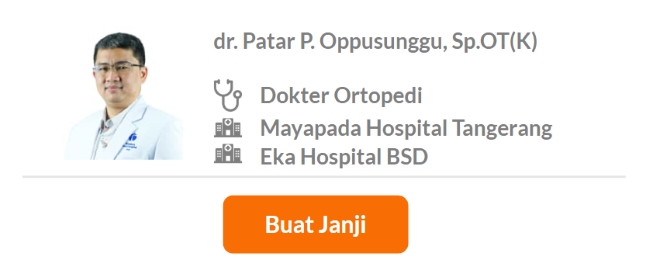 Dokter Spesialis Ortopedi dan Traumatologi Terbaik di Tangerang - Alodokter