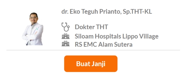 Dokter Spesialis THT Terbaik di Tangerang - Alodokter