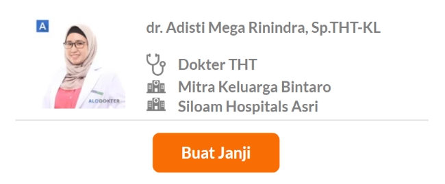 Dokter Spesialis THT Terbaik di Tangerang Selatan - Alodokter