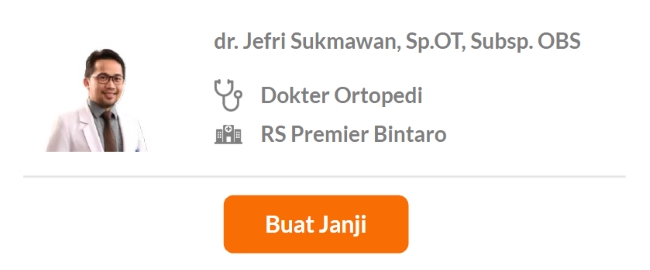 Dokter Spesialis Ortopedi dan Traumatologi Terbaik di Tangerang Selatan - Alodokter