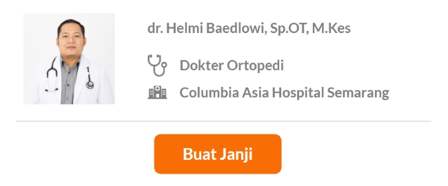 Dokter Spesialis Ortopedi dan Traumatologi Terbaik di Semarang - Alodokter
