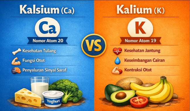 Perbedaan Kalium dan Kalsium untuk Kesehatan Tubuh - Alodokter