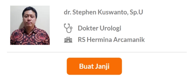 Dokter Spesialis Urologi Terbaik di Bandung - Alodokter
