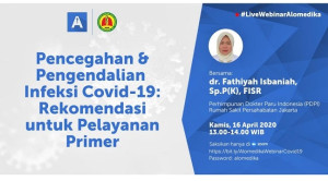 Video Webinar: Pencegahan dan Pengendalian Infeksi COVID-19: Rekomendasi untuk Pelayanan Primer