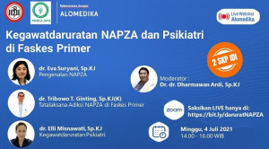 Live Webinar: Kegawatdaruratan NAPZA dan Psikiatri di Faskes Primer