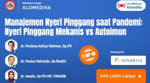 Live Webinar: Manajemen Nyeri Pinggang saat Pandemi: Nyeri Pinggang Mekanis vs Autoimun