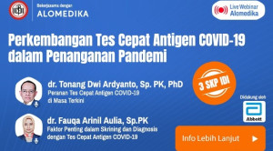 Live Webinar: Perkembangan Tes Cepat Antigen COVID-19 dalam Penanganan Pandemi