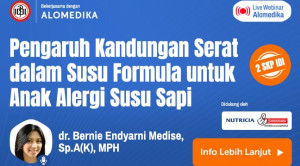 Live Webinar: Pengaruh Kandungan Serat dalam Susu Formula untuk Anak Alergi Susu Sapi