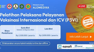 Live Webinar: Pelatihan Pelaksana Pelayanan Vaksinasi Internasional dan ICV (P3VI)