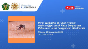 Live Webinar: Peran Wolbachia di Tubuh Nyamuk Aedes Aegypti untuk Pencegahan Infeksi Dengue dan Potensinya untuk Penggunaan di Indonesia