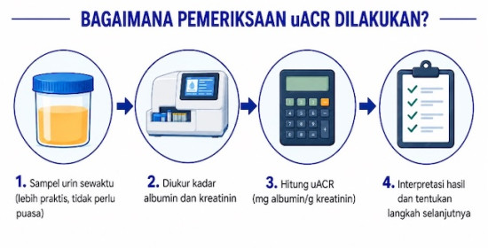 Gunakan Urine Albumin-to-Creatinine Ratio (uACR) untuk Deteksi Gangguan Ginjal pada Pasien Diabetes dan Hipertensi!
