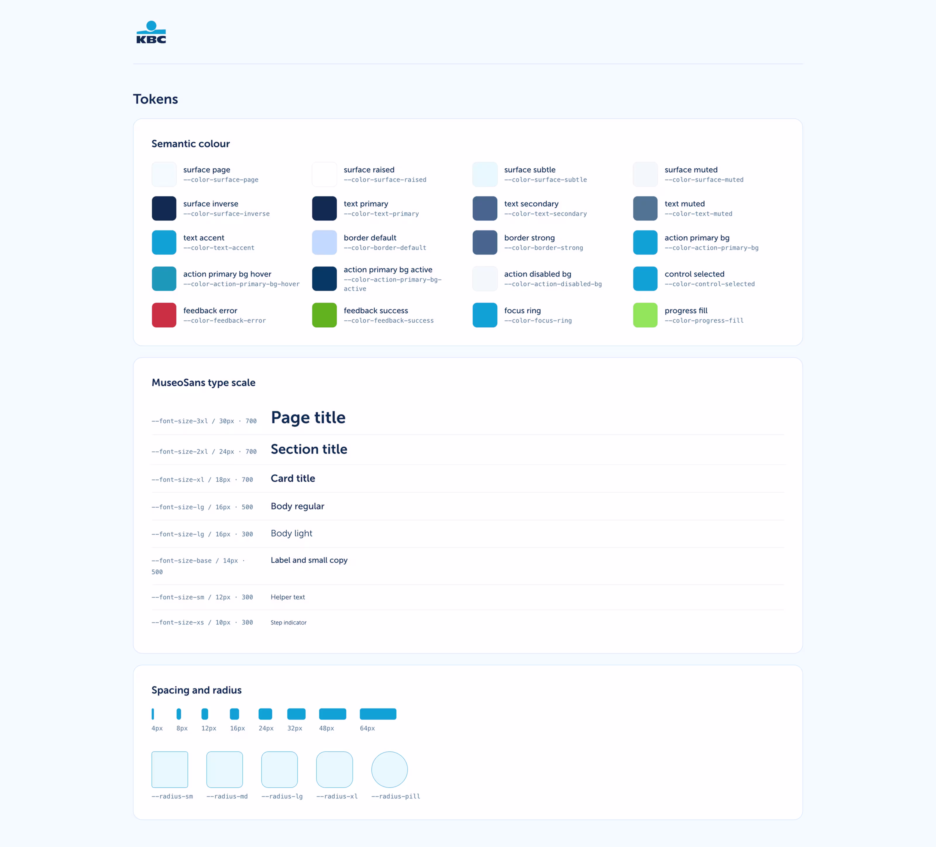 kbc bike leasing - Design System - 1