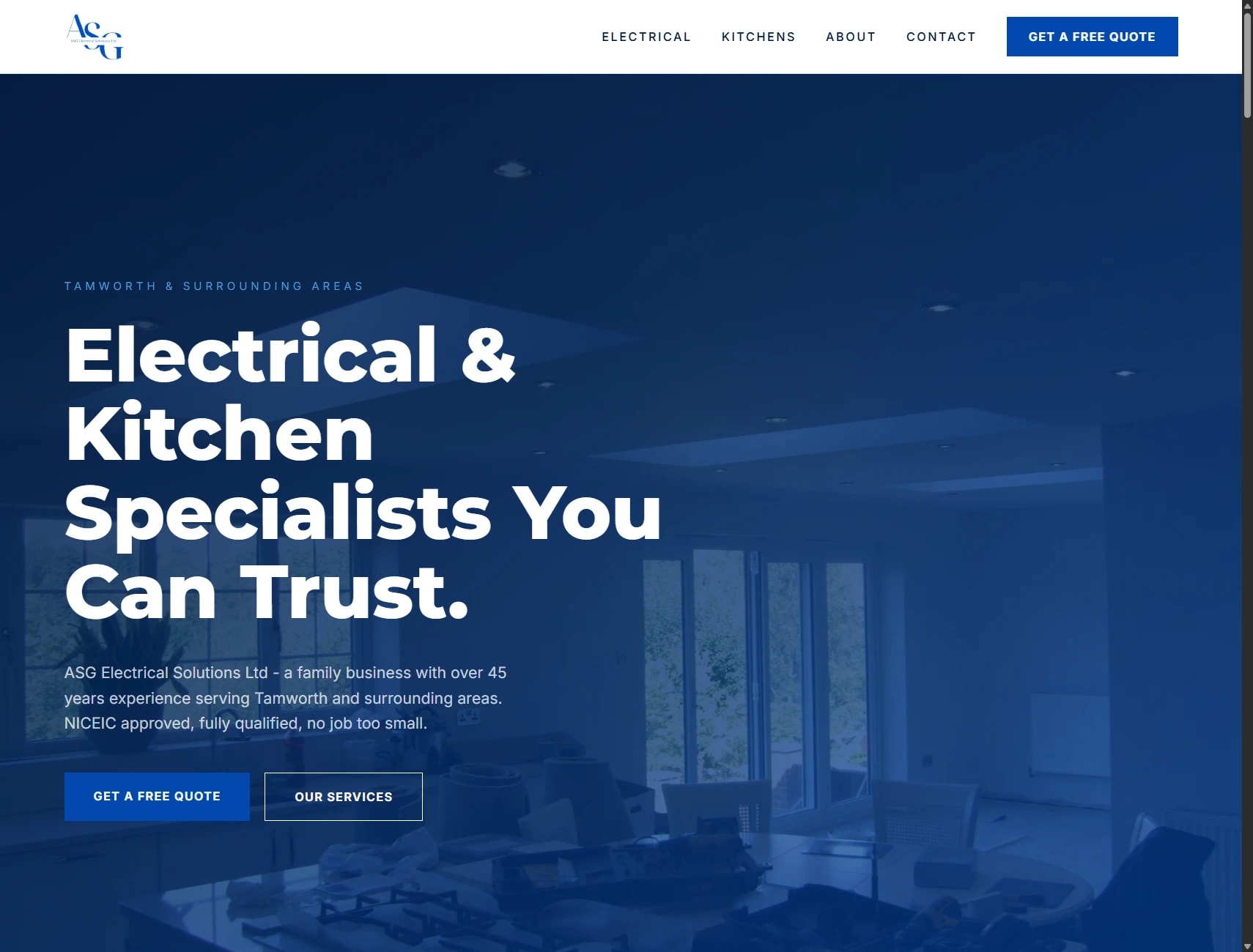 ASG Electrical Solutions website