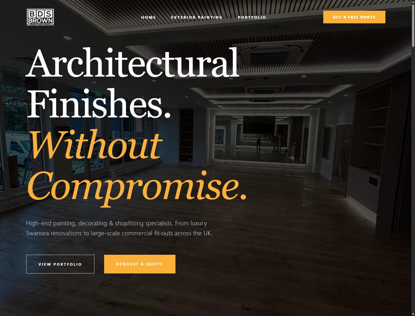 BDS Brown Decorating Services website