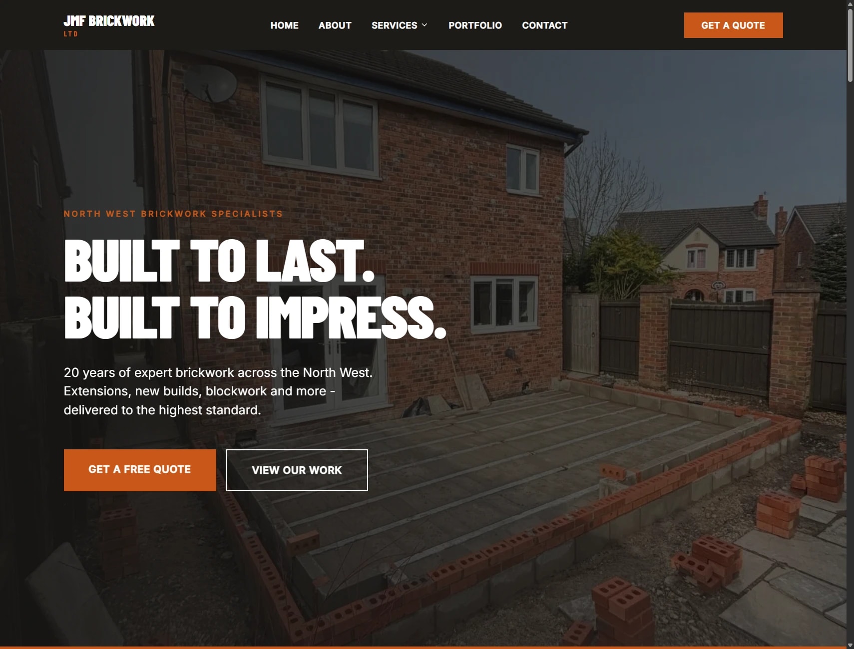 JMF Brickwork website
