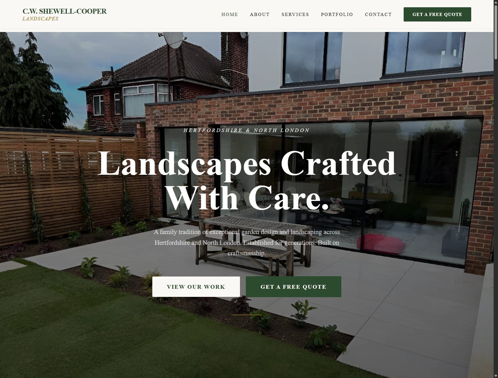 C.W Shewell-Cooper Landscapes website