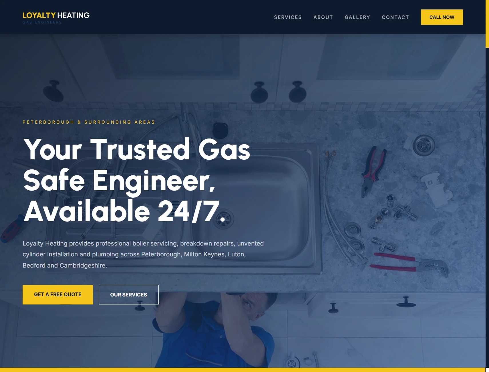Loyalty Heating website