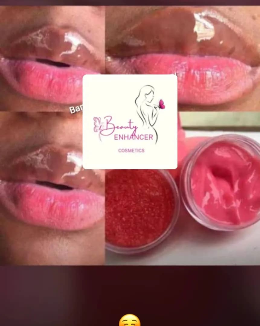 Pink lip balm and scrub in buea image 1