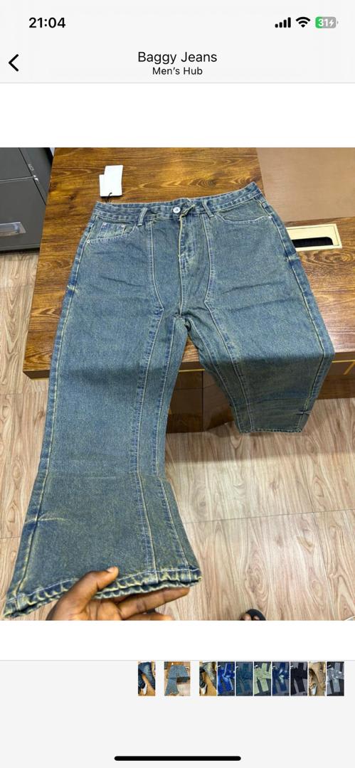 Classic Washed Baggy Denim image 1