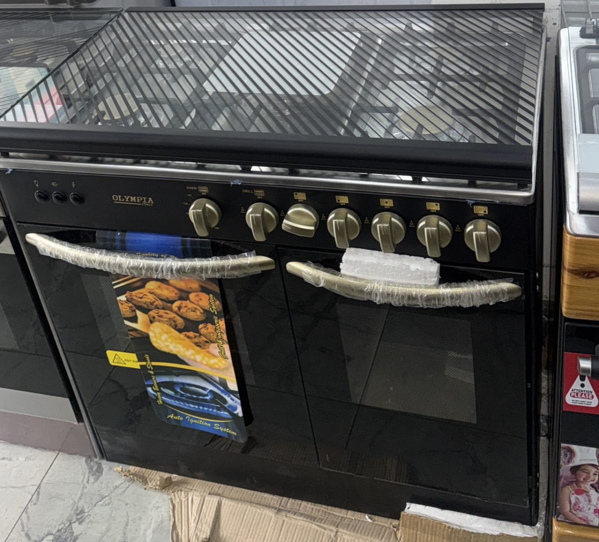 Olympia 6 Burner Gas Cooker with Double Oven & Grill – Heavy Duty image 1