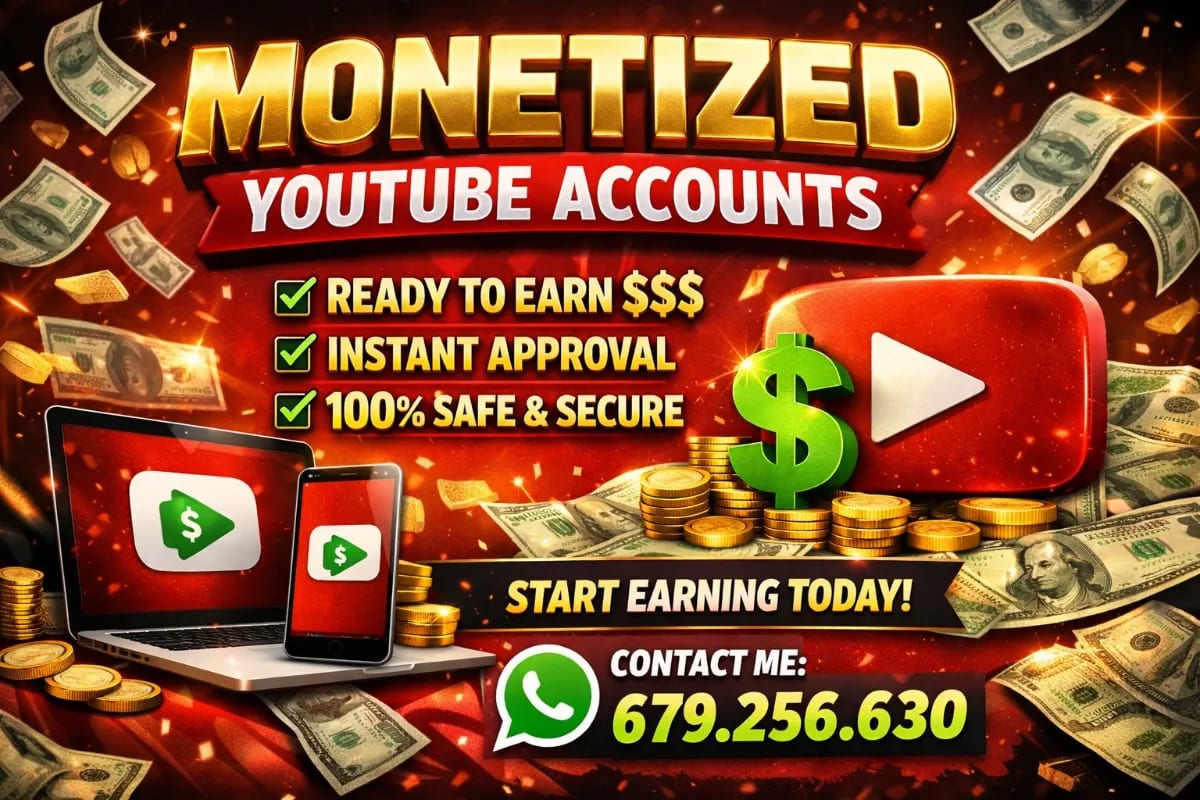 Monetized YouTube Accounts For Sale image 1