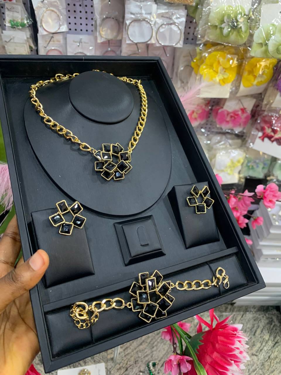 Elegant Red Stone Jewelry & Watch Gift Set for Women image 1