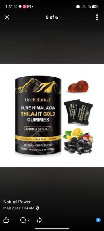 Pure Himalayan Shilajit Gold Gummies image 1