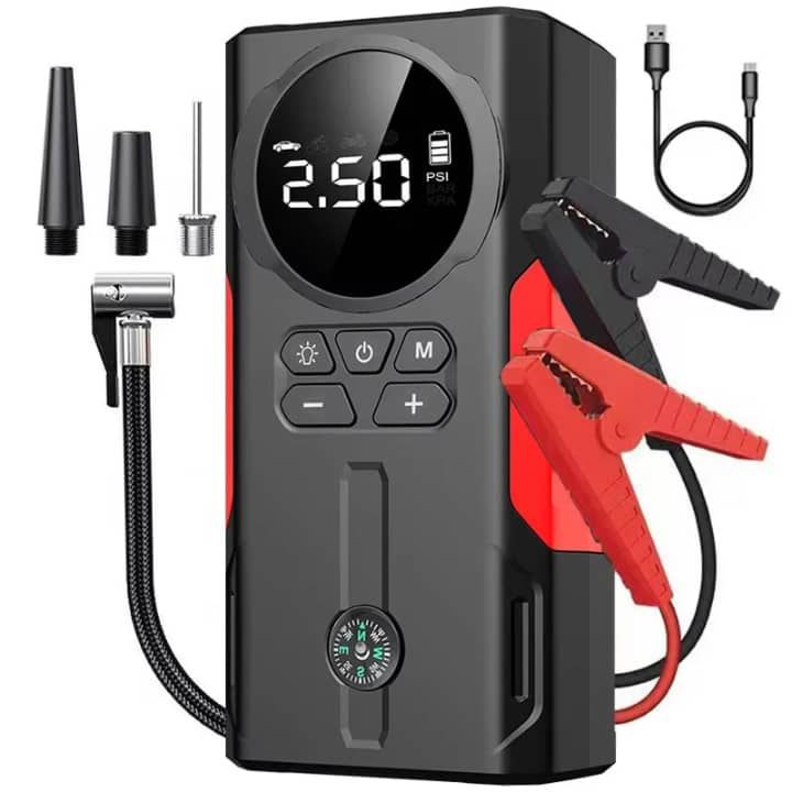 Portable Air Compressor & Car Jump Starter image 1